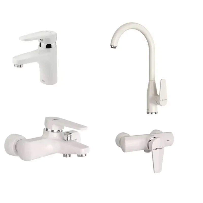 ست شیرآلات شودر لیون شیری کروم