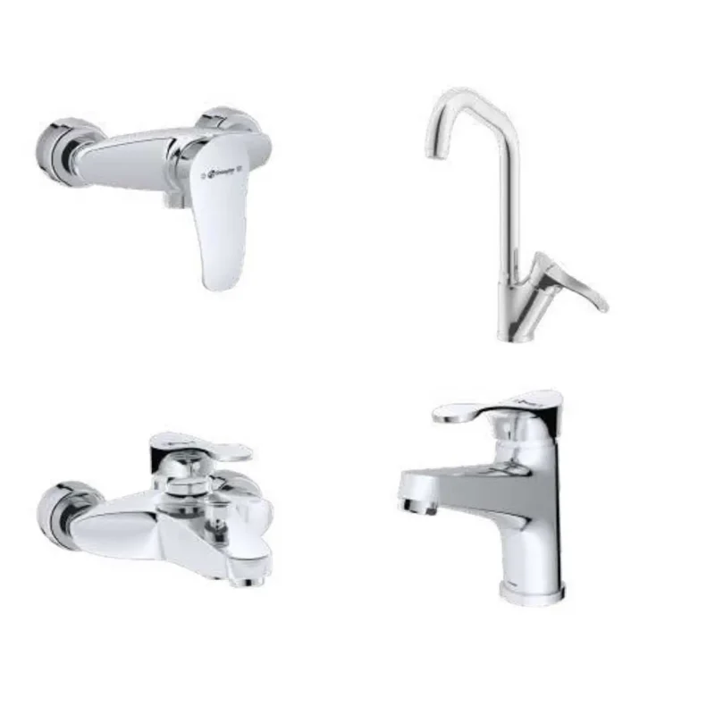 ست شیرآلات شودر مدل لرد کروم