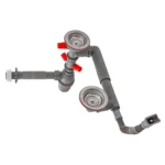 سیفون ظرفشویی دو لگنه فانتزی آبا 120