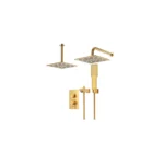 دوش توکار شودر مدل رومر تیپ ۴ طلا مات brass