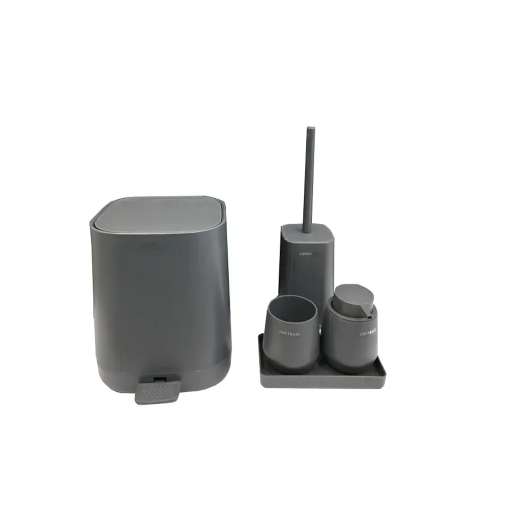 ست سرویس بهداشتی 5 پارچه کنتراست مدل میامی